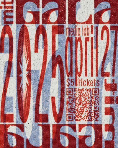 a graphic that says mit gala, 2025, april 27